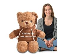 ADORSUN Personalised Gifts Giant Teddy Bear Stuffed Animal with Customised Text, Bear Plush Toys for Girlfriend/Boyfriend, Unique Gifts for Christmas/Valentines Day/Birthday (Big Size-27 in-Text)