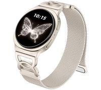 Adorve Metal Strap Compatible with Galaxy Watch 8 Band 40mm 44mm, Galaxy Watch 8 Classic Band 46mm, Milanese Magnetic No Gap Strap for Samsung Watch Bands for Women with Unique Design