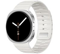 Adorve N54 Magnetic Silicone Strap for Samsung Galaxy Watch 9/8/8 Classic | Secure Dual-Lock Clasp, Soft Silicone Sport Straps - Breathable, Sweat-Resistant & Lightweight for All-Day Wear, Starlight