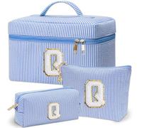 Adoryoung makeup bag 3pcs pink+blue, Blue, Q