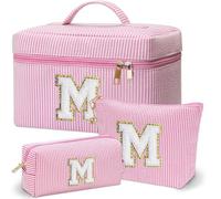 Adoryoung makeup bag 3pcs pink+blue, Pink, M