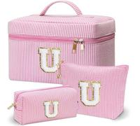 Adoryoung makeup bag 3pcs pink+blue, Pink, U