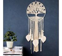 ADOTBLOB Dream Catcher Boho Tree of Life Large Handmade Macrame Wall Hanging Bohemian for Girls Wedding Party Nursery Cafe Home Bedroom Gypsy Decor with Gift Box