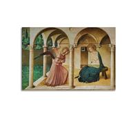 ADovz Annunciation Poster by Fra Angelico Room Aesthetic Print Art Wall Painting Canvas Gifts Modern Bedroom Decor 16x24inch(40x60cm)