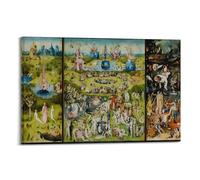 ADovz Garden of Earthly Delights Poster by Hieronymus Bosch Decorative Painting Canvas Wall Art Living Rooms Bedroom Painting 24x36inch(60x90cm)