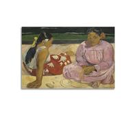 ADovz Tahitian Woman on The Beach Poster by Paul Gauguin Art Print Wall Photo Paint Hanging Picture Family Bedroom Decor Gift 20x30inch(50x75cm)