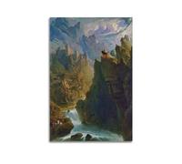 ADovz The Bard Poster by John Martin Art Canvas Painting Decor Wall Print Photo Gifts Home Modern Decoratives 16x24inch(40x60cm)
