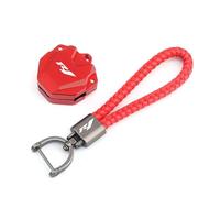 ADOYUPIL Motorcycle Key Cover Cap Key shell For YZF R6 R3 R1 R7 YZFR6 YZFR3 YZFR1 Motorcycle Keychain Key Shell Case Cover Chain Keyring CNC Accessories(D-cv)