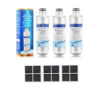 ADQ747935 Water Filter LT1000PC Replacement for LT120F ADQ73334008 Fresh Air Filter, Compatible with LT1000P/PC/PCS, LT1000PC,LT-1000PC, MDJ64844601, ADQ747935 ADQ74793504(3+3)