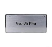 ADQ75493301 Refrigerator Air Filter Cover Replacement for LG Fridge Models, ABS Plastic Filter Housing Case with White or Silver For Edge Options, Kitchen Appliance Part(silver border)