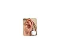 ADRAMATA 10 Pcs Cartilage Hoop Earrings Surgical Steel Nose Rings 16G/18G Segment Hinged Septum Ring 6-12mm Couch Daith Lip Tragus Piercing Jewellery Set for Women Men