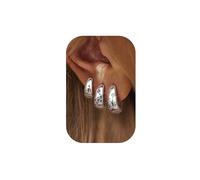 Adramata 14K Gold Plated Chunky Hoop Earrings Set - Small Huggie Sleeper CZ Silver and Gold Hypoallergenic Jewelry for Women