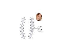 Adramata 2Pcs Helix Piercing Jewellery Stainless Steel Cartilage Earrings for Women 16G Flat Back Earrings Stud Conch Piercing Earrings CZ Helix Earrings Silver Gold Tragus Piercing Jewellery