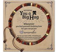 ADRAMATA Beaded Bracelets for Women Men Handmade Natural Stone Bracelets Adjustable Boho Crystal Bracelet Womens Friendship Bracelet Jewellery Inspirational Motivational Gifts