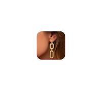 Adramata Gold Convertible Hoops Huggie Dangle Drop Hypoallergenic Sleeper Earrings for Women & Girls