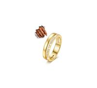 ADRAMATA Gold Rings for Women Girls 14K Gold Filled Promise Ring Wedding Band Thumb Ring CZ Knuckle Finger Rings Jewellery Gift