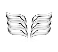 Adramata Gold Statement Earrings for Women Vintage Chunky Earrings Trendy Wings Earrings Big Shell Earrings Gold/Silver Drop Earrings Hypoallergenic Earring Jewellery,s3