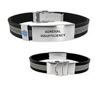Adrenal Insufficiency UltraSlim Designer Medical Alert ID Bracelet