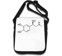 Adrenaline Chemical Structure Chemistry Formula Graphic Shoulder Bag White