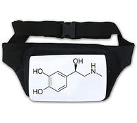 Adrenaline Chemical Structure Chemistry Formula Graphic Waist Bag Fanny Pack White