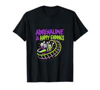 Adrenaline & Happy Endings Graffiti Roller Coaster Art T-Shirt