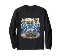 Adrenaline in The Skies Storm Chaser Tornado Hunter Long Sleeve T-Shirt
