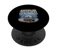 Adrenaline In The Skies Storm Chaser Tornado Hunter PopSockets Adhesive PopGrip