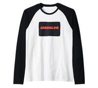 Adrenaline Vibes for the Brave at Heart Raglan Baseball Tee