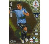 ADRENALYN XL FIFA WORLD CUP 2018 RUSSIA - LUIS SUAREZ ICON TRADING CARD - URUGUAY #444