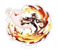 AdrEta Genshin Impact Character Acrylic Stand Figure Genshin Impact Table Decorations Game Poster Character Standing Plates (Hutao P)