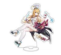 AdrEta Genshin Impact Character Acrylic Stand Figure Genshin Impact Table Decorations Game Poster Character Standing Plates (ESCOFFIER)
