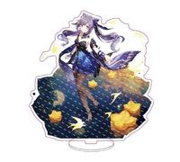 AdrEta Genshin Impact Character Acrylic Stand Figure Genshin Impact Table Decorations Game Poster Character Standing Plates (KEQING P)