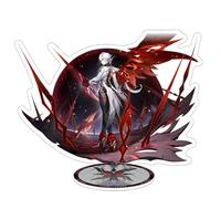 AdrEta Genshin Impact Character Acrylic Stand Figure Genshin Impact Table Decorations Game Poster Character Standing Plates (ARLECCHINNO)