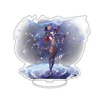 AdrEta Genshin Impact Character Acrylic Stand Figure Genshin Impact Table Decorations Game Poster Character Standing Plates (MONA P)