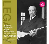 ADRIAN BOULT; BBC SYMPHONY ORCHESTRA - BRAHMS: SYMPHONY NO. 1 - ELGAR: ENIGMA VARIATIONS