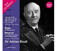 ADRIAN BOULT; BBC SYMPHONY ORCHESTRA - ELGAR: SYMPHONY NO. 2 - WAGNER: TANNH?USER OVERTURE & VENUSBERG MUSIC