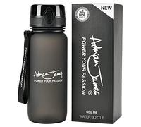 Adrian James Nutrition - Sports Water Bottle 650ml - Leak-Proof, BPA-Free Tritan, One-Touch Flip Lid with Safety Lock & Carry Strap - Gym, Fitness, Work & Travel