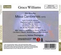 ADRIAN PARTINGTON / BBC NATIONAL ORCHESTRA & CHORUS OF WALES GRACE WILLIAMS: MIS