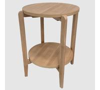 adrian wooden round side table in natural