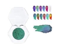 Adriana Nicole Cosmetics Ethereal Single Color-Shifting Eyeshadow With Exquisite Glitters, Double Chrome Eye Shadow (10#)