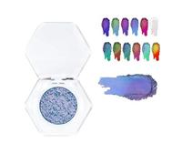 Adriana Nicole Cosmetics Ethereal Single Color-Shifting Eyeshadow With Exquisite Glitters, Double Chrome Eye Shadow (03#)