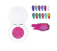 Adriana Nicole Cosmetics Ethereal Single Color-Shifting Eyeshadow With Exquisite Glitters, Double Chrome Eye Shadow (02#)
