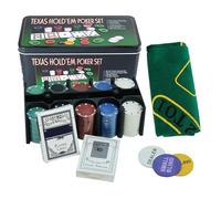 ADRIANA POKER BOX - Donor Button | Numbered Casino for Poker Roulette | Poker Chips with Values | With Ceramic Dealer Buttons and Pokerr Cards