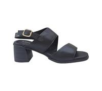 Adriann Lasconi - Adriann Lasconi Leather Sandal T111709 - Wide Heel - Made in Spain - Black - LEATHER, Black Half-Blood, 5 UK