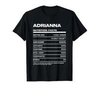 Adrianna Nutrition Facts Name Value Graphic T-Shirt, Men, Black, S