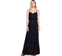Adrianna Papell Blouson Beaded Gown Black
