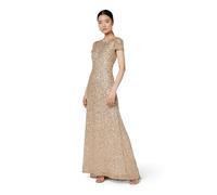 Adrianna Papell Scoop Back Maxi Women's Dress | Floor Length Sequin Gown with Scoop Back & Glamorous Train Detail
