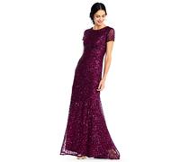 Adrianna Papell Scoop Bck Lng Drs In Wine Wine 14