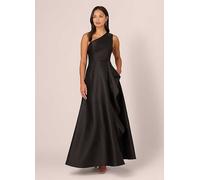 Adrianna Papell Studio One Shoulder Mikado Gown Black