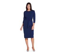 Adrianna Papell Women's Bow Sheath Dress with Three Quarter Sleeves - - 16